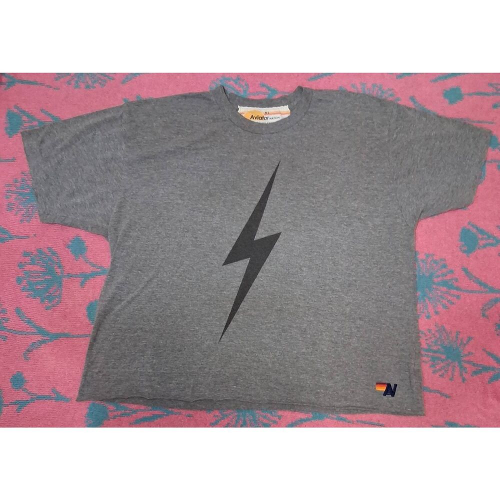Aviator nation womens xlarge tshirt gray heathered